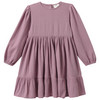 Mädchen Musselin-Kleid mit Volant helllila