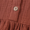 Mädchen Musselin-Kleid mit Volant