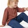 Mädchen Musselin-Bluse mit Volant