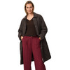 Damen Steppmantel mit Corddetails