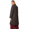 Damen Steppmantel mit Corddetails