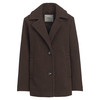 Damen Jacke mit Woll-Anteil dunkelbraun