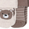 2 Paar Newborn Frotteesocken mit Bär-Motiv