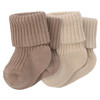 2 Paar Newborn Socken mit Umschlagbündchen