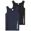 2 Jungen Unterhemden mit Text-Print