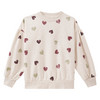 Mädchen Sweatshirt mit Herz-Allover