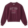 Mädchen Sweatshirt mit Stickerei dunkellila