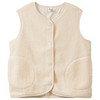 Teddy-gilet voor meisjes met knoopsluiting