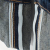 Meisjesjeans met wijde pijpen van raw denim
