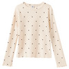 Mädchen Langarmshirt mit Struktur beige
