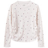 Mädchen Langarmshirt mit Allover-Print creme