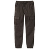 Jungen Cargohose mit Elastikbund dunkelbraun