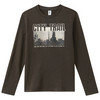 Jungen Langarmshirt mit Print dunkelbraun