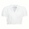 Damen Dirndl-Bluse mit Lochstickerei