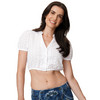 Damen Dirndl-Bluse mit Lochstickerei