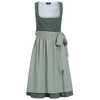 Damen Dirndl mit Jacquard-Muster dunkelgrün / grün