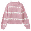 Mädchen Pullover mit Herz-Motiven