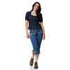 Damen Trachtenbluse mit weitem Ausschnitt