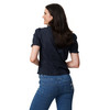 Damen Trachtenbluse mit weitem Ausschnitt