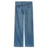 Mädchen Wide-Leg-Jeans mit verstellbarem Bund
