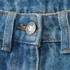 Mädchen Wide-Leg-Jeans mit verstellbarem Bund