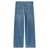 Mädchen Wide-Leg-Jeans mit verstellbarem Bund