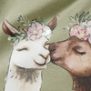 Mädchen Langarmshirt mit Alpaka-Motiv