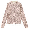 Mädchen Langarmshirt mit Leo-Muster