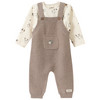 Newborn Set mit Strickoverall und Shirt