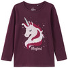 Mädchen Langarmshirt mit Wendepailletten