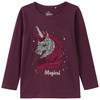 Mädchen Langarmshirt mit Wendepailletten