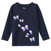 Mädchen Langarmshirt mit Wendepailletten