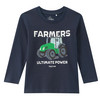 Jongensshirt met lange mouwen donkerblauw
