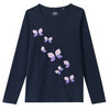 Mädchen Langarmshirt mit Wendepailletten