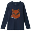 Mädchen Langarmshirt mit Wendepailletten