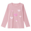 Mädchen Langarmshirt mit Wendepailletten rosa
