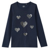 Mädchen Langarmshirt mit Wendepailletten