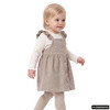 Babyset met corduroyjurkje en geribbeld shirt