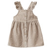 Babyset met corduroyjurkje en geribbeld shirt