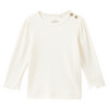 Babyset met corduroyjurkje en geribbeld shirt