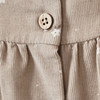 Babyset met corduroyjurkje en geribbeld shirt