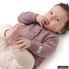 Newborn Strickjacke mit Ajour-Muster