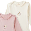2 Baby Langarmbodys aus Bio-Baumwolle