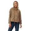 Damen Jacke in Veloursleder-Optik