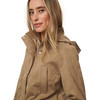 Damen Jacke in Veloursleder-Optik