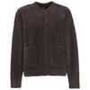 Damen Strickjacke mit Druckknopfleiste braun