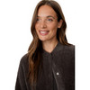Damen Strickjacke mit Druckknopfleiste
