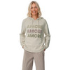 Damen Strickpullover mit Frottee-Applikation