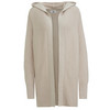 Damen Strickjacke mit Kapuze beige