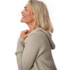 Damen Strickjacke mit Kapuze